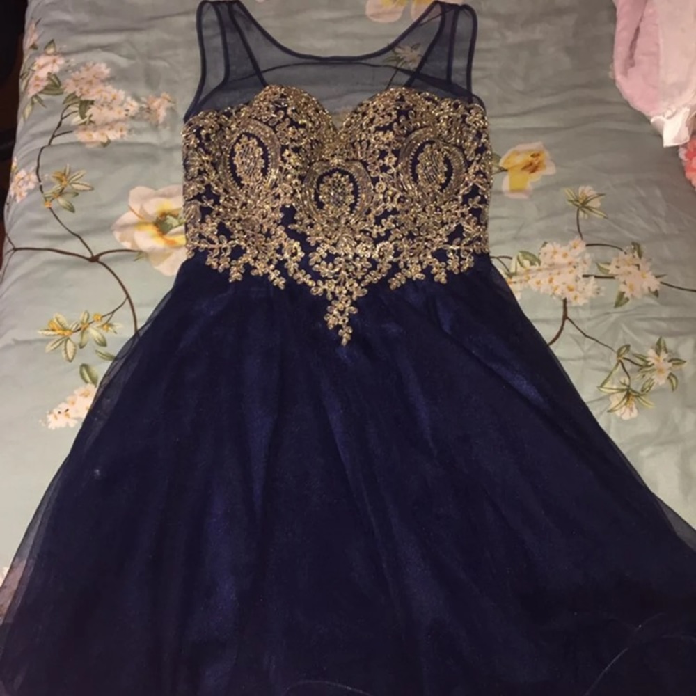 Formal wear Navy Blue dress